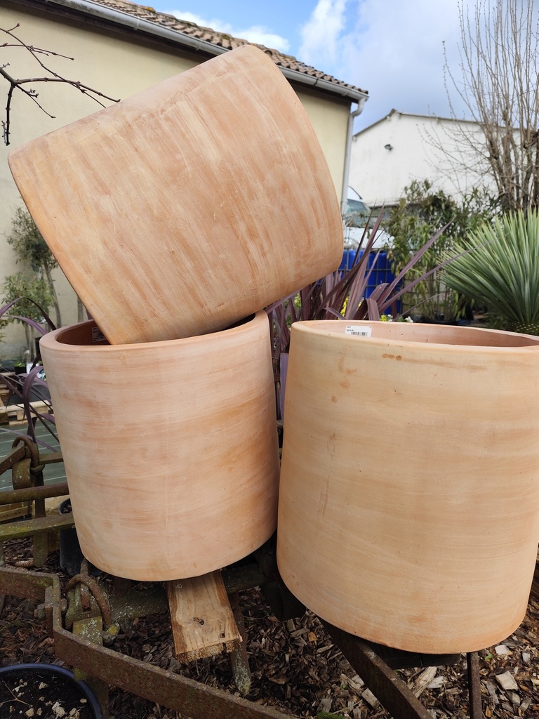 Cache Pot Cylindre terre cuite D40x40cm